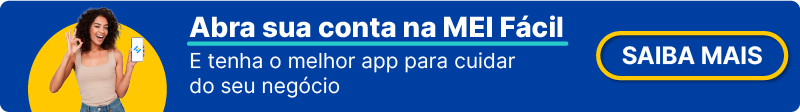 Banner com CTA para abrir conta MEI Fácil