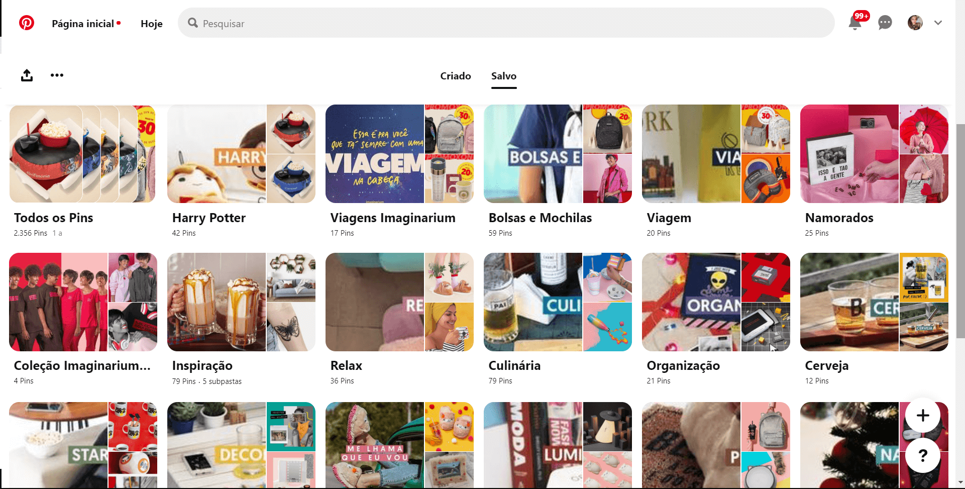 pinterest para negócios imaginarium